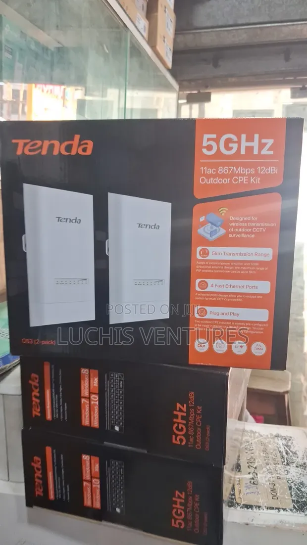 Tenda 5GHz Outdoor CPE Kit (2-Pack) - 1