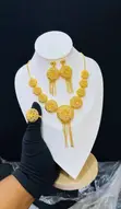 Saudi Gold Replica Jewelry Set - 3