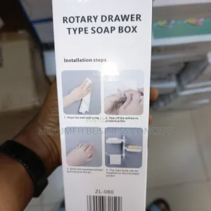 Rotary Drawer Type Soap Box (3 Tiers)