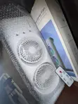 Portable Rechargeable Cooling Fan with Heater - 1