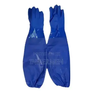 Heavy-Duty Extra-Long PVC Safety Work Gloves