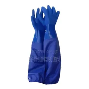 Heavy-Duty Extra-Long PVC Safety Work Gloves