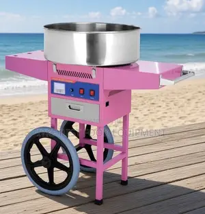 Brand New Candy Floss Machine with Wheeled Cart