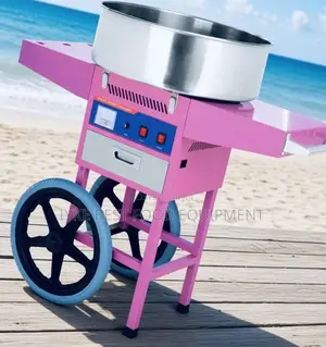 Brand New Candy Floss Machine with Wheeled Cart