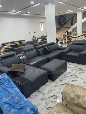 Luxury Seven Seater L-Shape Bluetooth Sofa