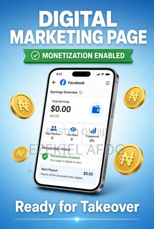 Facebook Page for Digital Marketing - Monetization Enabled