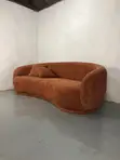 Luxury Curved Boucle Sofa - 2 Seater - 1