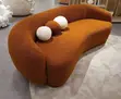Luxury Curved Boucle Sofa - 2 Seater - 3