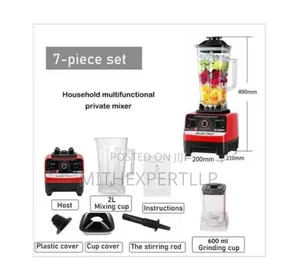 Silver Crest 2L Industrial Blender (8500W) with 2 Jars