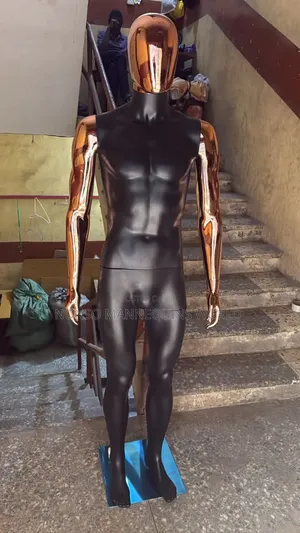 Brand New Male Chrome Mannequin - Black & Rose Gold