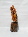 Oba of Benin Wood Sculpture - 2