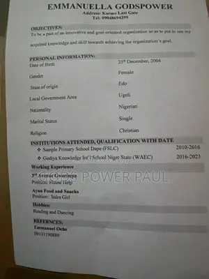 Housekeeping & Cleaning Job Seeker