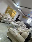 Royal Turkish Sofa Mai Zama Bakwai - Fari - 2