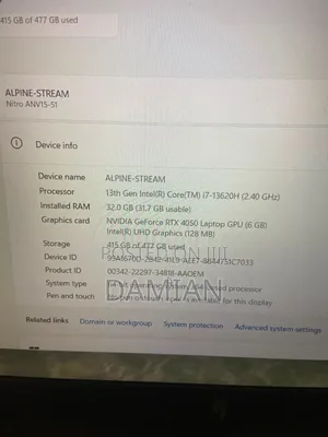Acer Nitro V 15 Laptop Mai Zafi - Core i7, 32GB RAM, RTX 4050