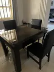 Home Interiors Dining Table & Chairs (Square, 4 Seater) - 3