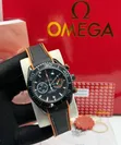 Omega Seamaster Chronograph Leather Watch - 3