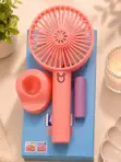 Portable Mini Fan with Detachable Phone Stand - 2