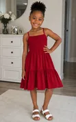 Angel Girls Cotton Dress (3-5Y, 6-9Y) - 2