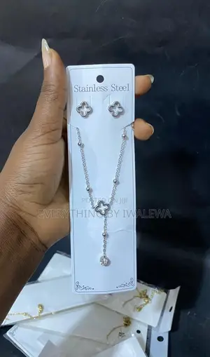 Steel Necklace and Earring Set
