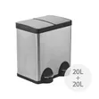 2-in-1 Stainless Steel Dustbin - 40L - 1