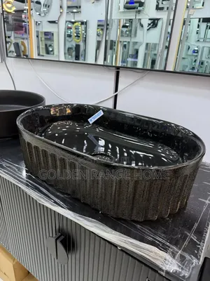 Ideal Black Ceramic Countertop Basin
