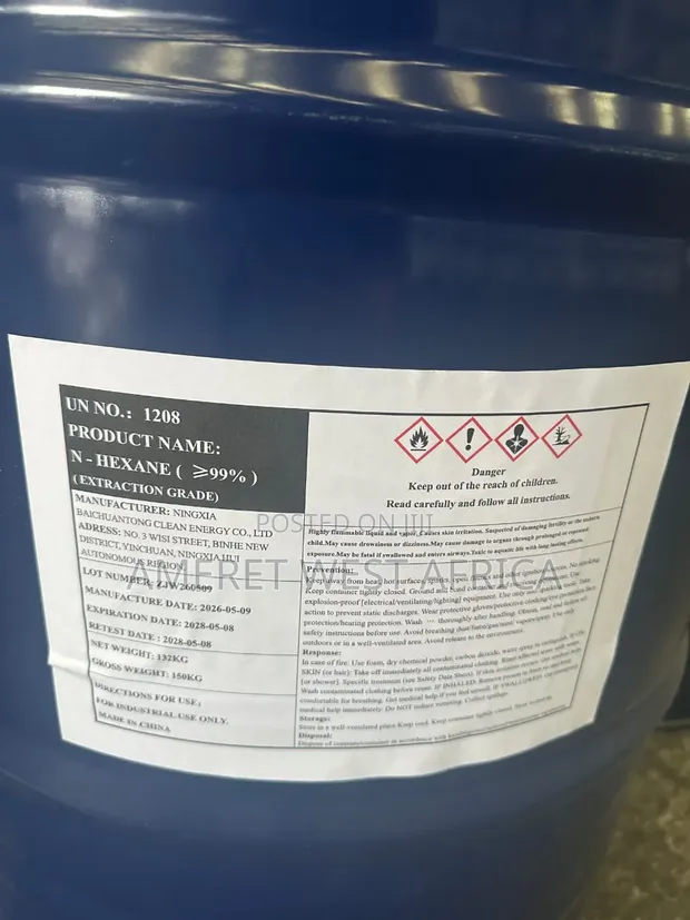 Extraction Grade Hexane (Normal Hexane) - 1