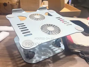 Adjustable Laptop Stand with Cooling Fan