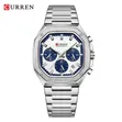 Curren Steel Chain Chronograph Watch - 1