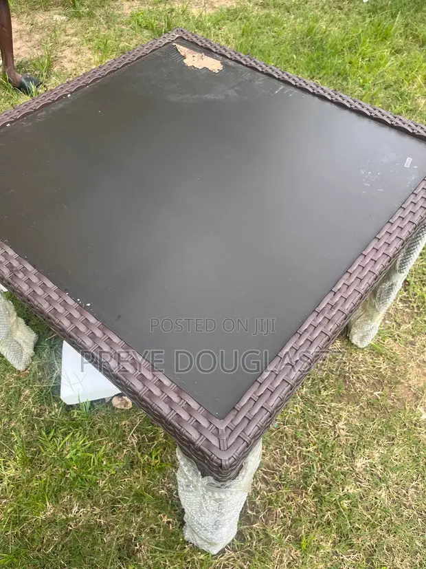 Brand New Square Plastic Rattan Outdoor Table - 1
