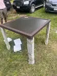 Brand New Square Plastic Rattan Outdoor Table - 2