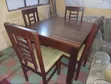 Used 4-Seater Dining Set - Durable Wood - 1
