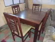 Used 4-Seater Dining Set - Durable Wood - 2