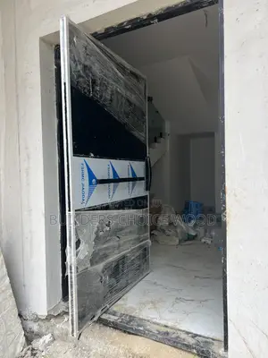 Luxury Pivot Doors - Black Glass