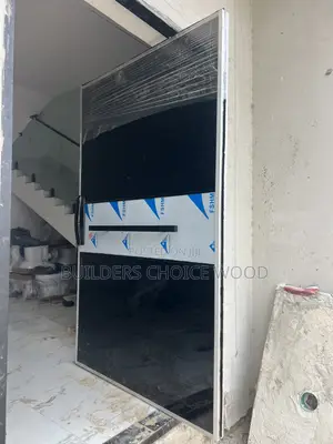 Luxury Pivot Doors - Black Glass