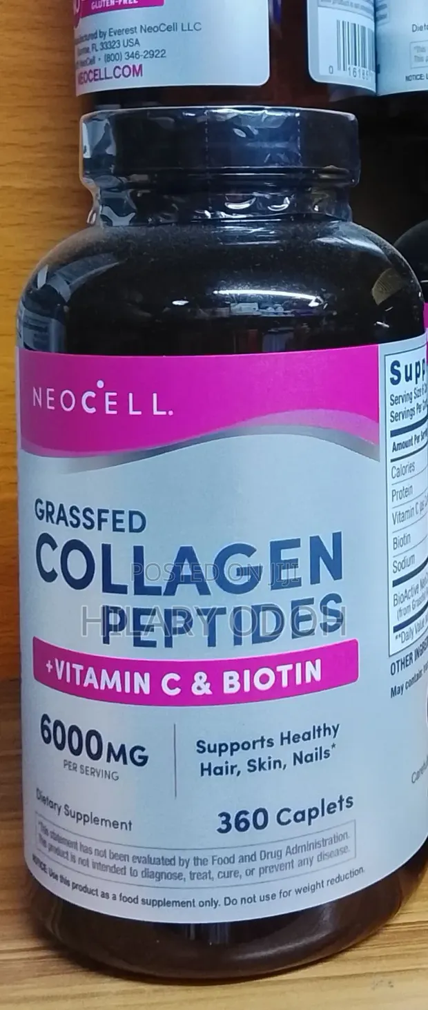 NeoCell Collagen Peptides + Vitamin C & Biotin 6000mg (360 Caplets) - 1