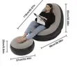 Royal Inflatable Sofa Chair tare da Footrest - Sabon Abu - 2