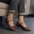 Zara Woven Mary Jane Flats - 3