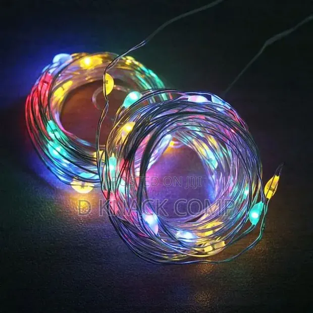 LED Copper Wire USB Curtain Lights - Colorful - 1
