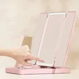 Tricolour Rechargeable LED Makeup Mirror with Contact Lens Cleaner - 3