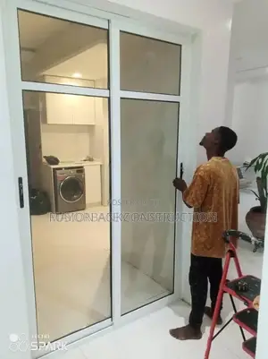 Aluminium Sliding Doors & Frameless Glass Door with Hinges