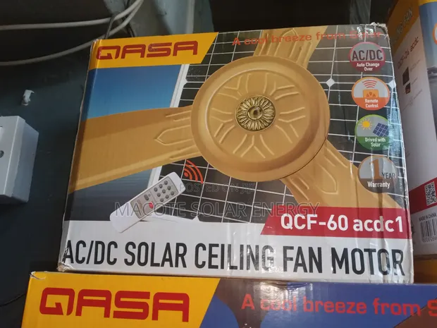 60" Qasa Solar Ceiling Fan - 1