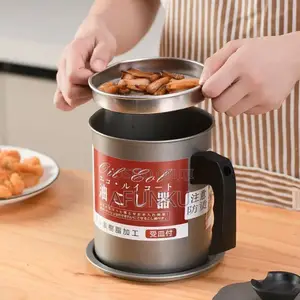 Stainless Steel Oil Filter Storage Pot