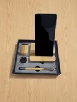 3pcs Tech Corporate Gifts Set (Phone Stand, Pen, Keyholder) - 1