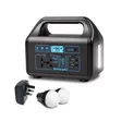 150W Solar Portable Generator with 30W Panel & Bulb - 2