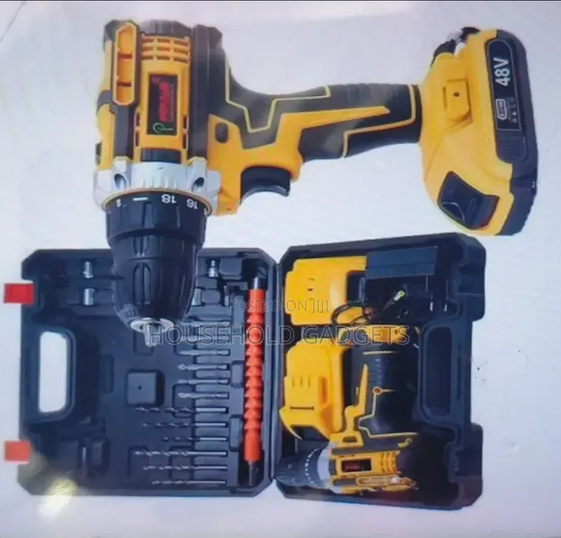 Rechargeable Carpenter Tools Set (High Quality) - 2 Batteries - 1