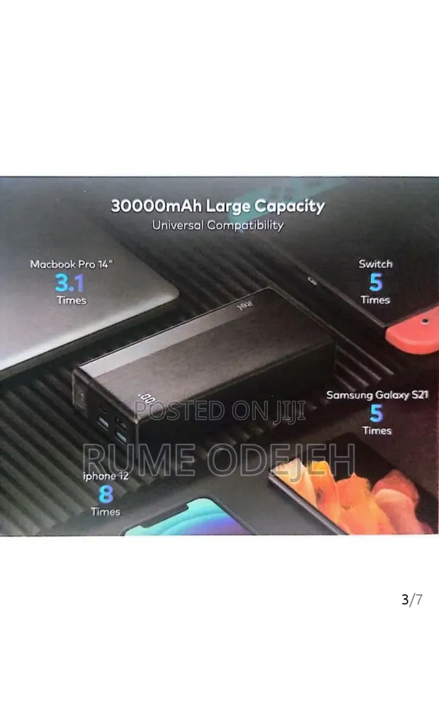 Itel 30000mAh Power Bank - PowerPulse 22.5W Fast Charge - 1