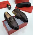 Salvatore Ferragamo Men's Woven Leather Loafers - 4