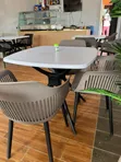 Stylish 4-Seater Outdoor Bar/Restaurant Table Set - 2