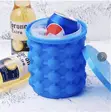 2-in-1 Portable Silicone Ice Cube Maker Bucket with Lid - 1