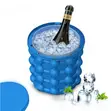 2-in-1 Portable Silicone Ice Cube Maker Bucket with Lid - 2